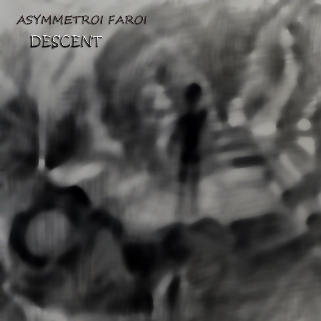 Asymmetroi Faroi, «Descent» album cover | painting by Adamantia Tsakanika