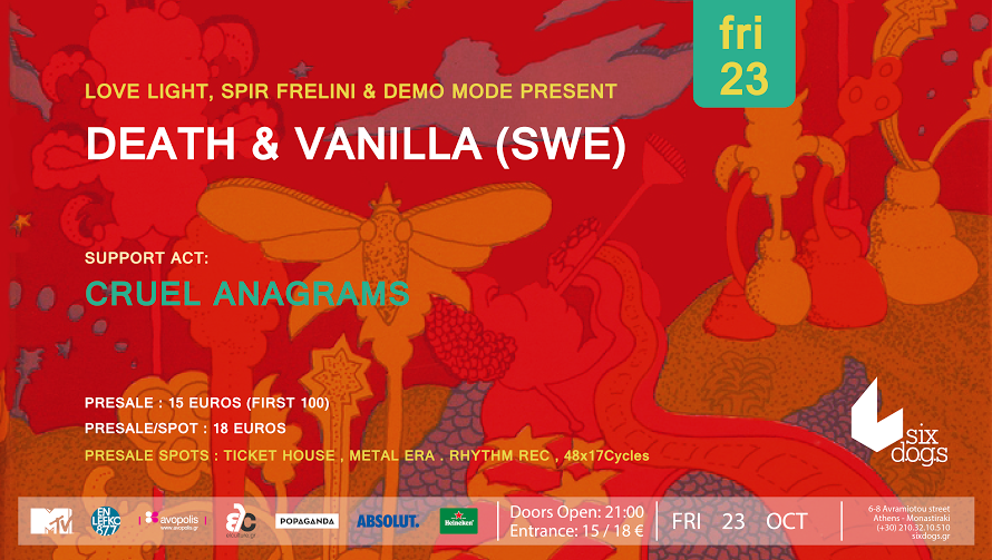 Live | Death and Vanilla (SWE) - six d.o.g.s.