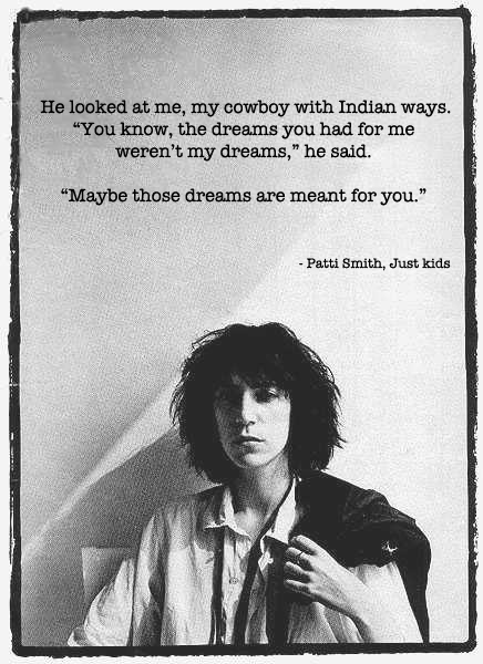 Από το βιβλίο αναμνήσεων της Patti Smith, 'Just Kids' [2010, Ecco] | photo credit: Robert Mapplethorpe