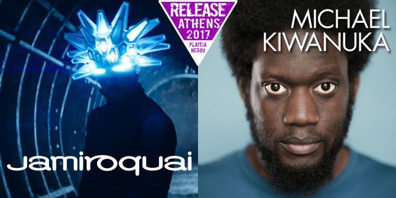 Release Athens 2017 - Day 3 // JAMIROQUAI + MICHAEL KIWANUKA + WAX TAILOR + ΣTELLA + THE BLUE SQUARE-Σάββατο 17 Ιουνίου