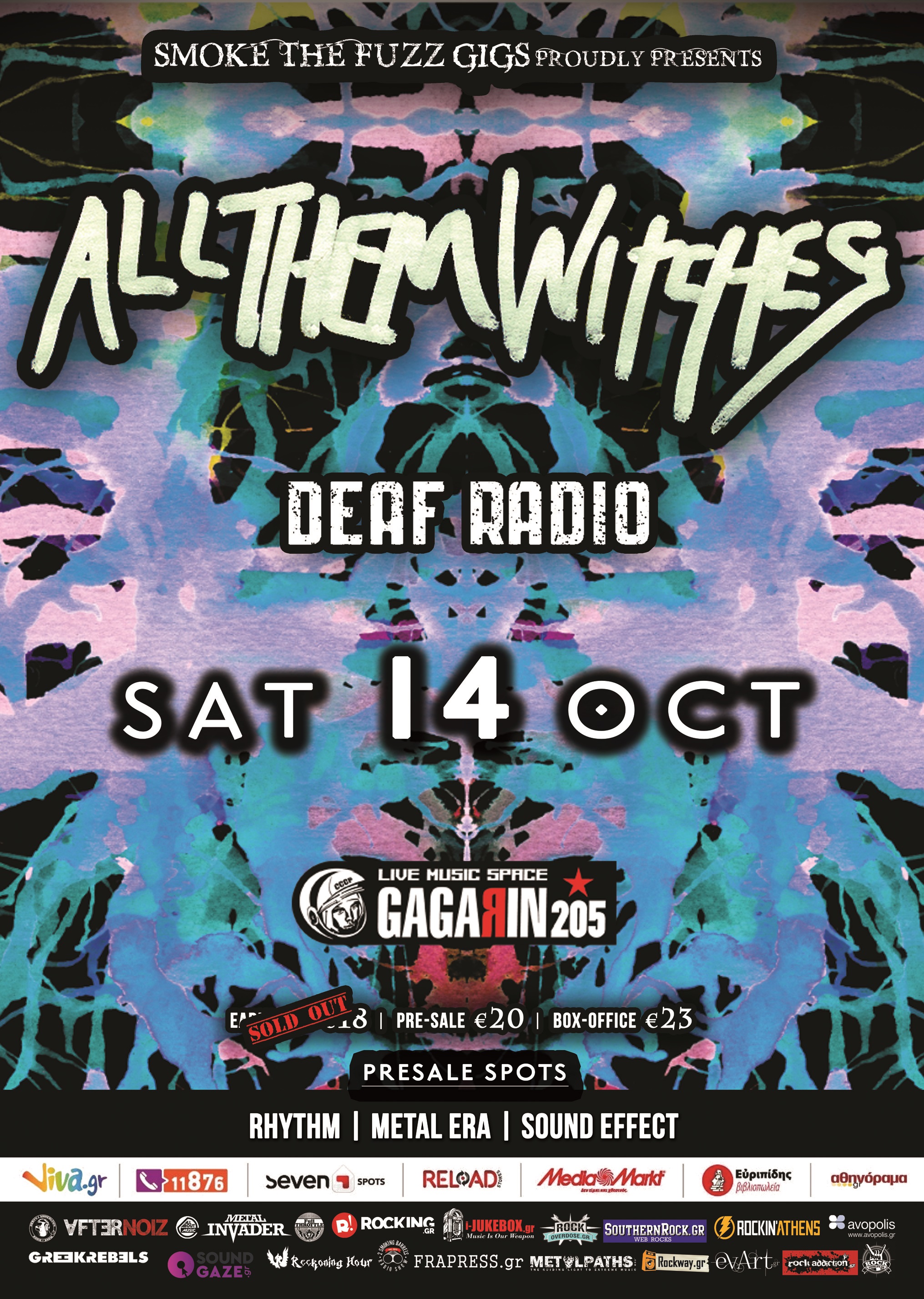 All Them Witches & Deaf Radio - Σάββατο 14 Οκτωβρίου 2017 @ Gagarin205 Live Music Space