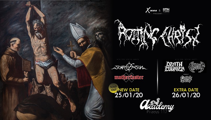 Rotting Christ & special guests 25 &  26/1/20. Λεπτομέρειες των δυο συναυλιών.