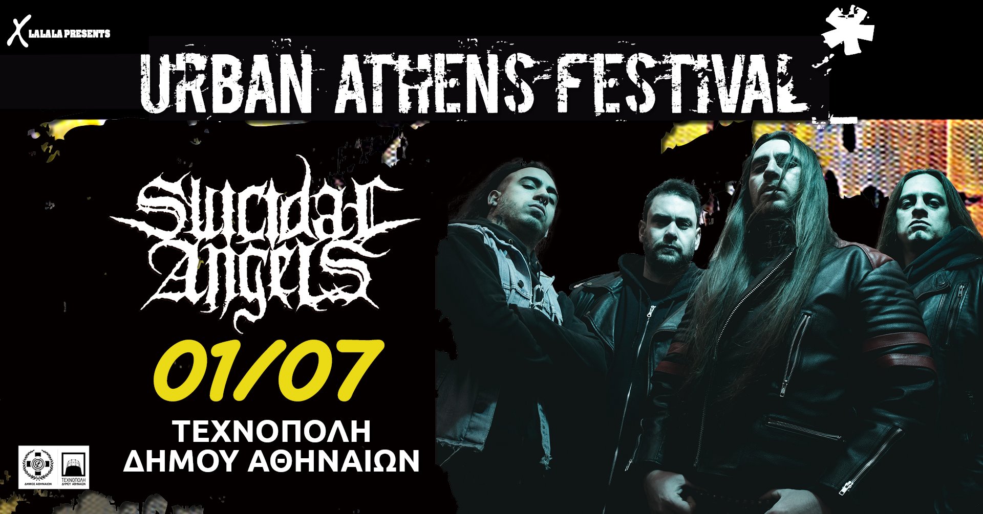 SUICIDAL ANGELS LIVE @ URBAN ATHENS FESTIVAL. Πέμπτη 1 Ιουλίου 2021, Τεχνόπολη Δήμου Αθηναίων. THRASHING ONCE AGAIN!