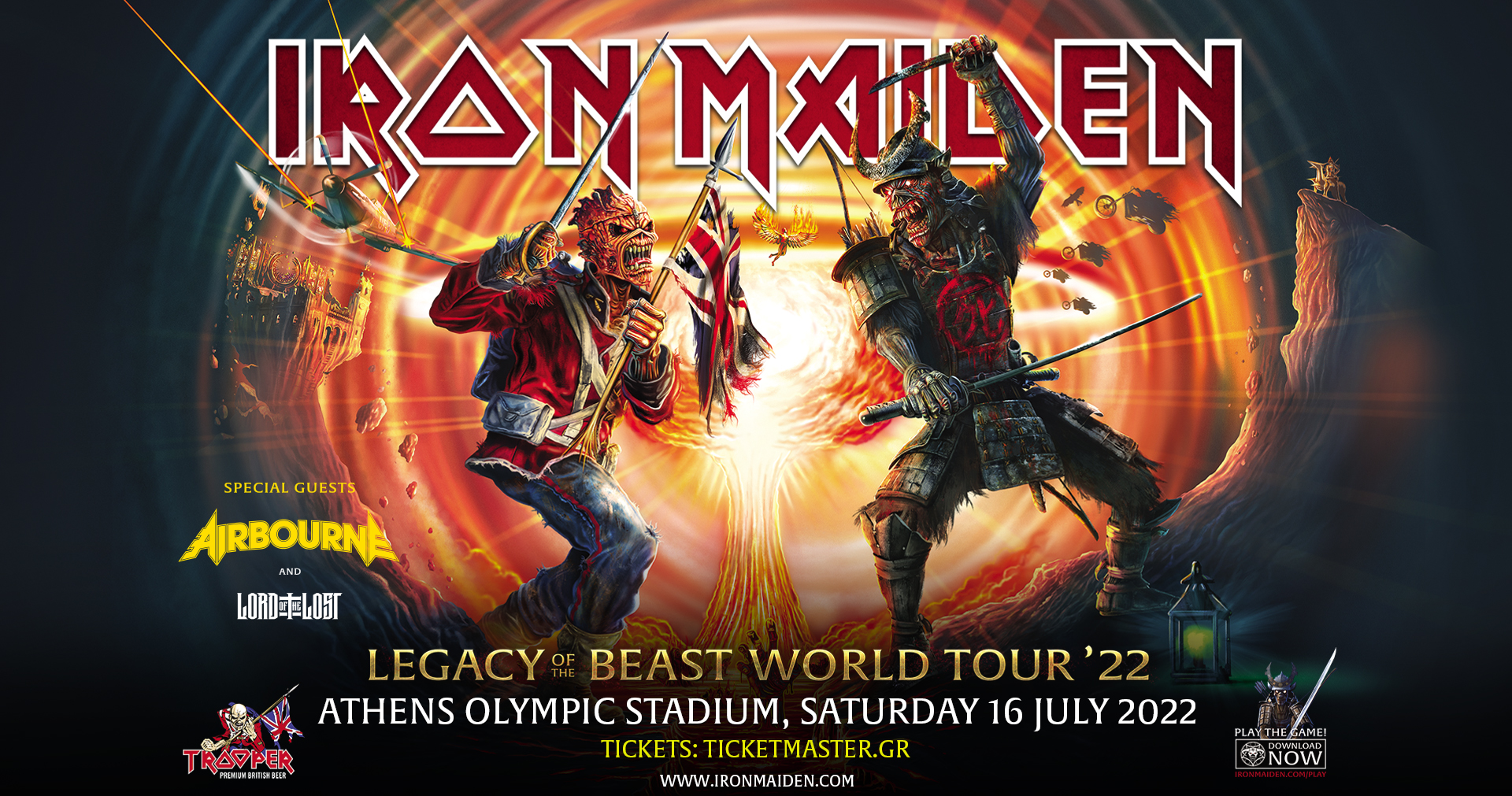 Iron Maiden - Athens Olympic Stadium - Saturday 16.07.2022