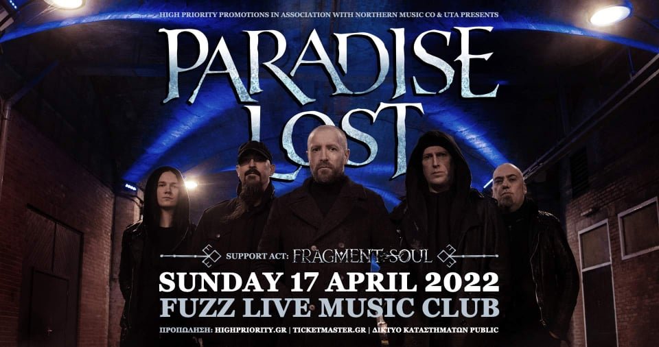 Like a fever, inside of me…Paradise Lost Live in Athens – 17.04.22 @ Fuzz Live Music Club