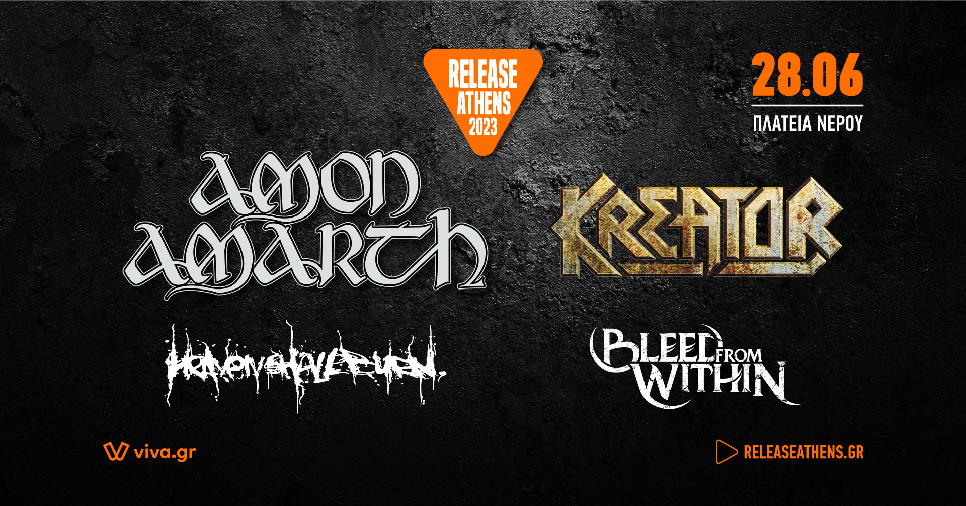 Release Athens 2023 | Amon Amarth & Kreator, Heaven Shall Burn, Bleed from Within