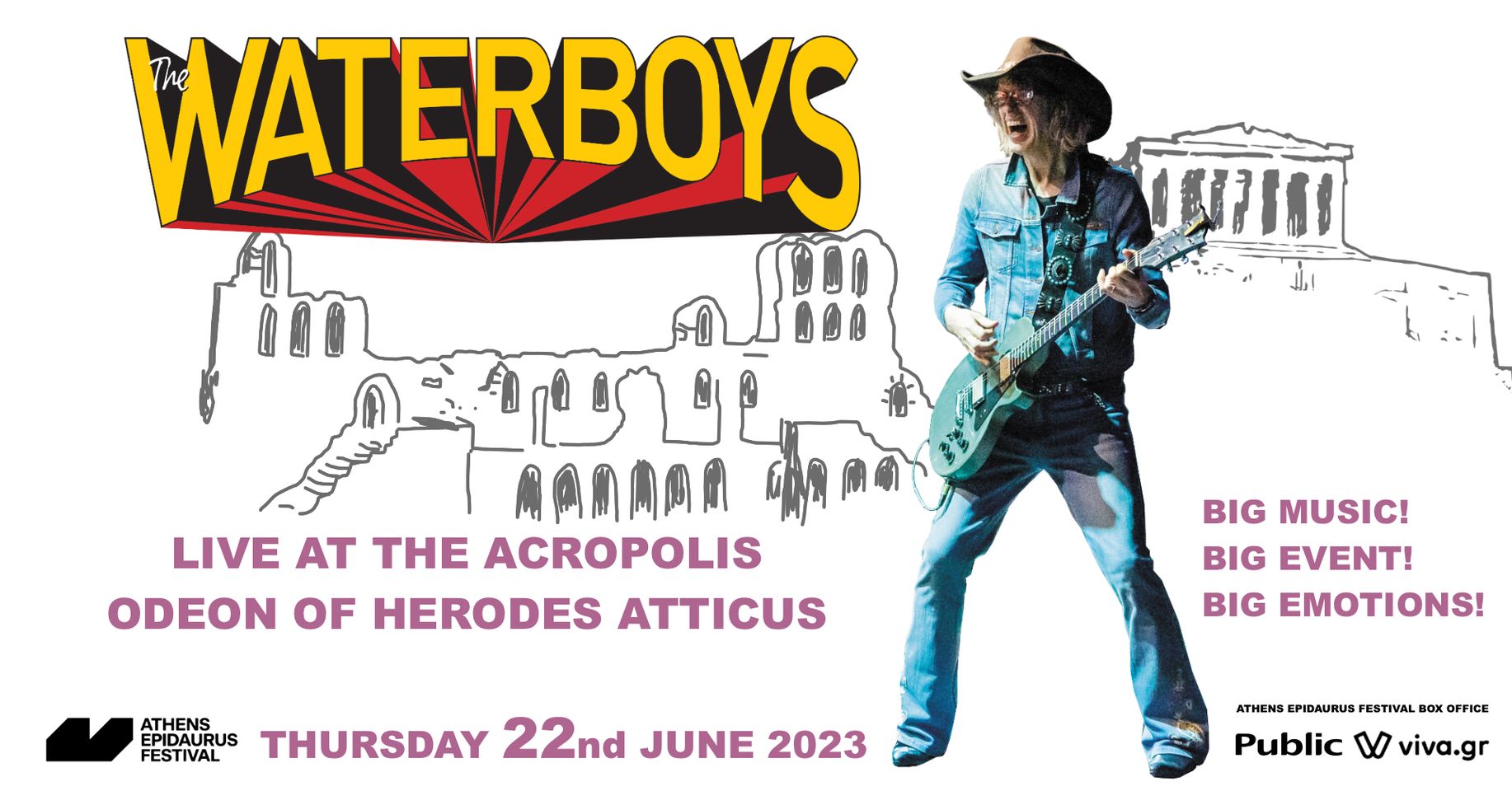Οι Waterboys στις 22/6 στο Ηρώδειο