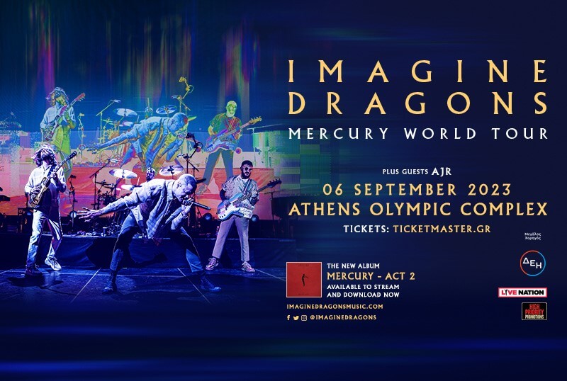 Imagine Dragons, plus guests AJR @ Athens Olympic Complex - 06.09.2023