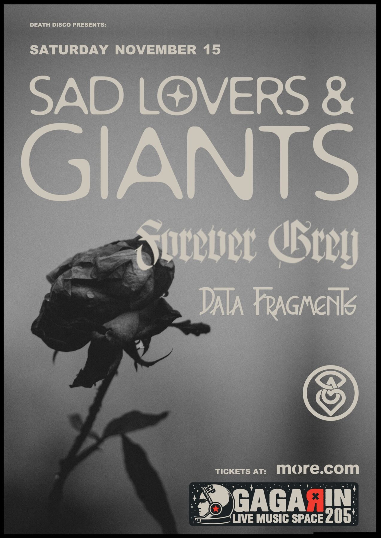 Sad Lovers & Giants και Forever Grey + Data Fragments@ 15-11-25, Gagarin 205