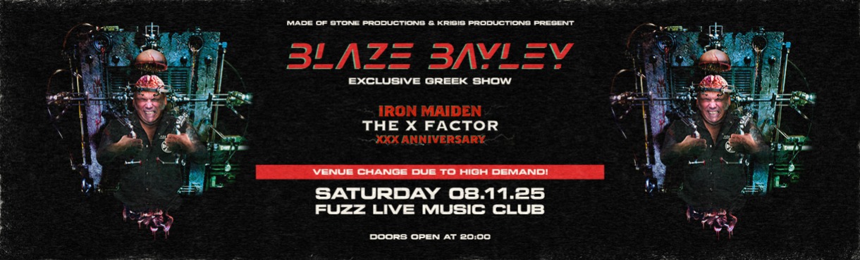 Blaze Bayley "The X Factor" live στην Αθήνα - 08//11/25 Fuzz