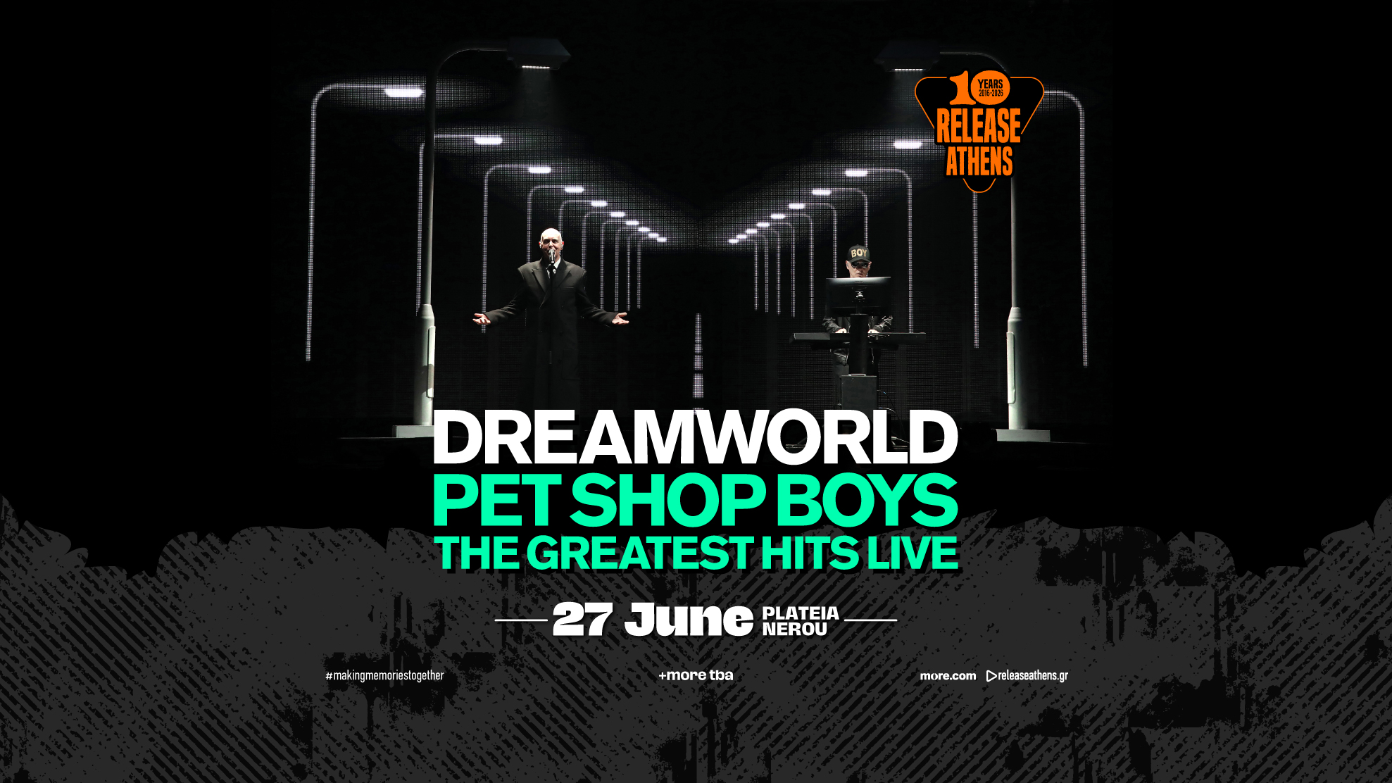 Release Athens 2026 - Pet Shop Boys, Gramatik, Saint Etienne - 27.6.2026 #10yearanniversary