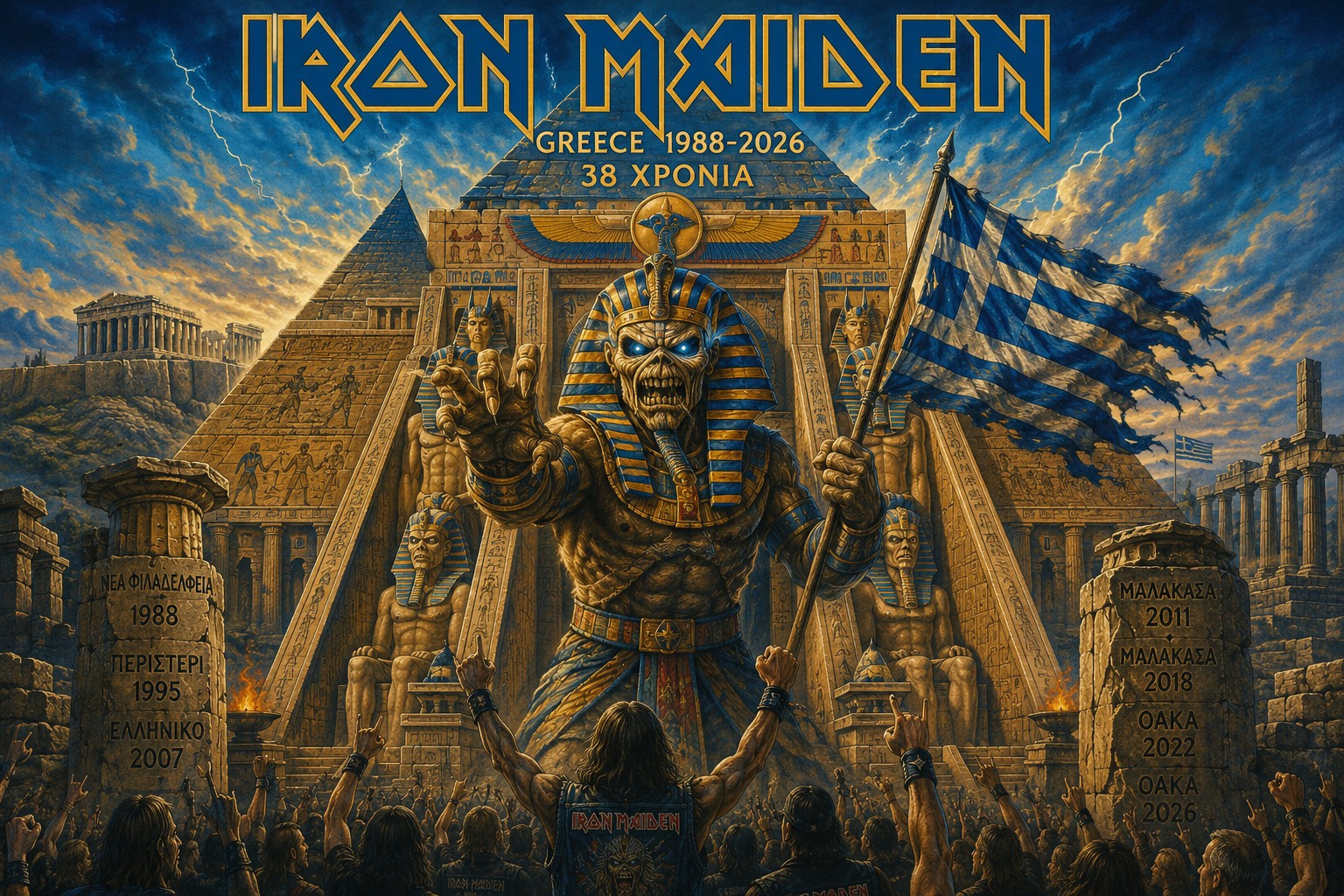 Scream for me Athens! - 38 Χρόνια Iron Maiden στην Ελλάδα: Από τη Νέα Φιλαδέλφεια στο ΟΑΚΑ