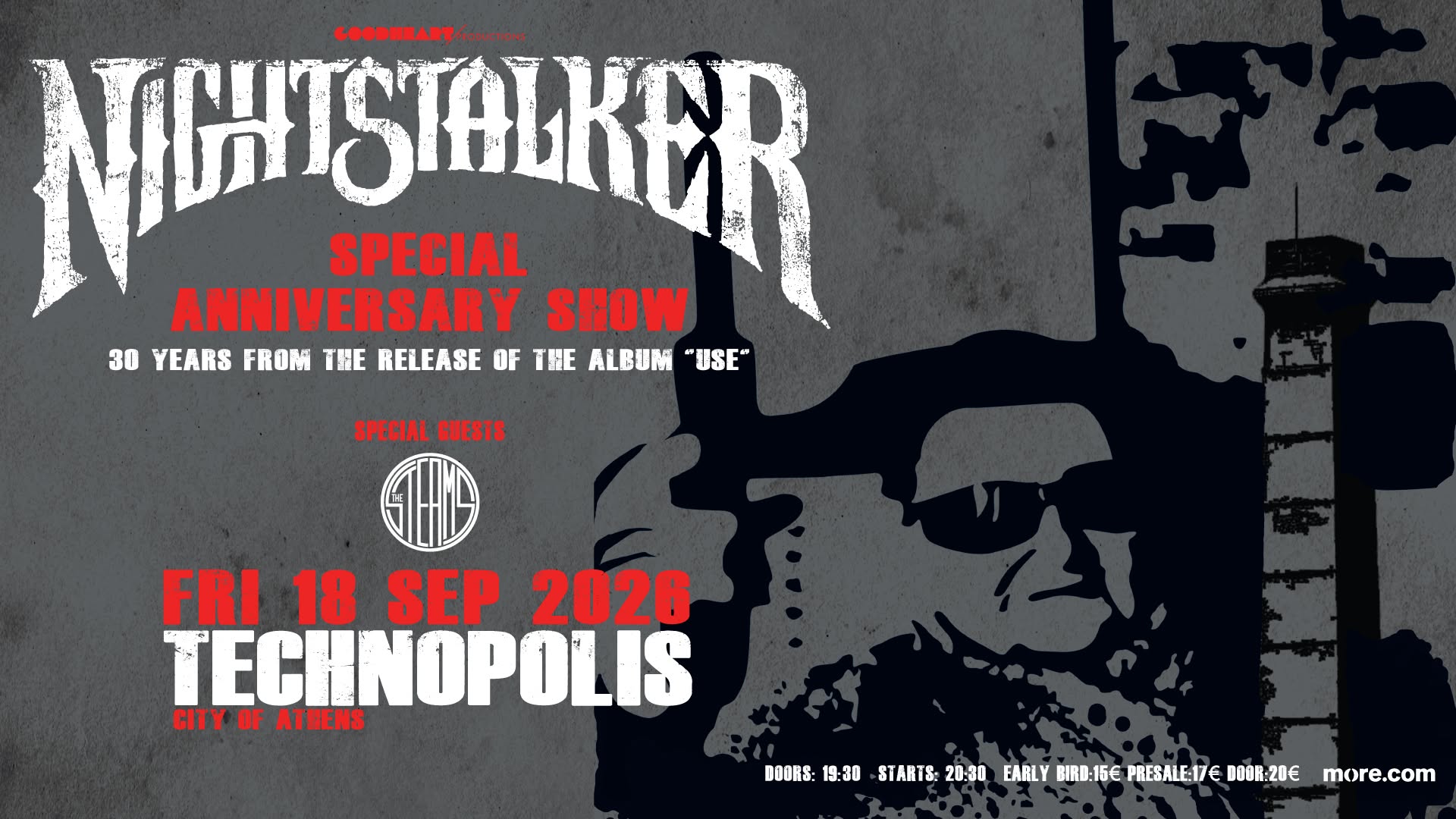 Nightstalker @ Special Anniversary Show_18.9.2026, Τεχνόπολη Δήμου Αθηναίων